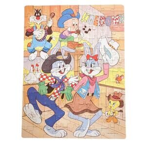 Bugs Bunny Square Dance Rodeo 100 Pc Puzzle 11.5x15" - Used (Golden, 1983)